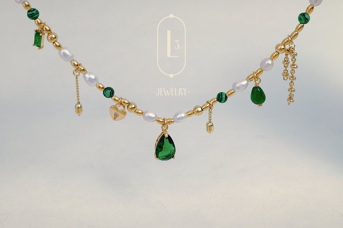 Nature | Vintage Pearl & Zircon Necklace