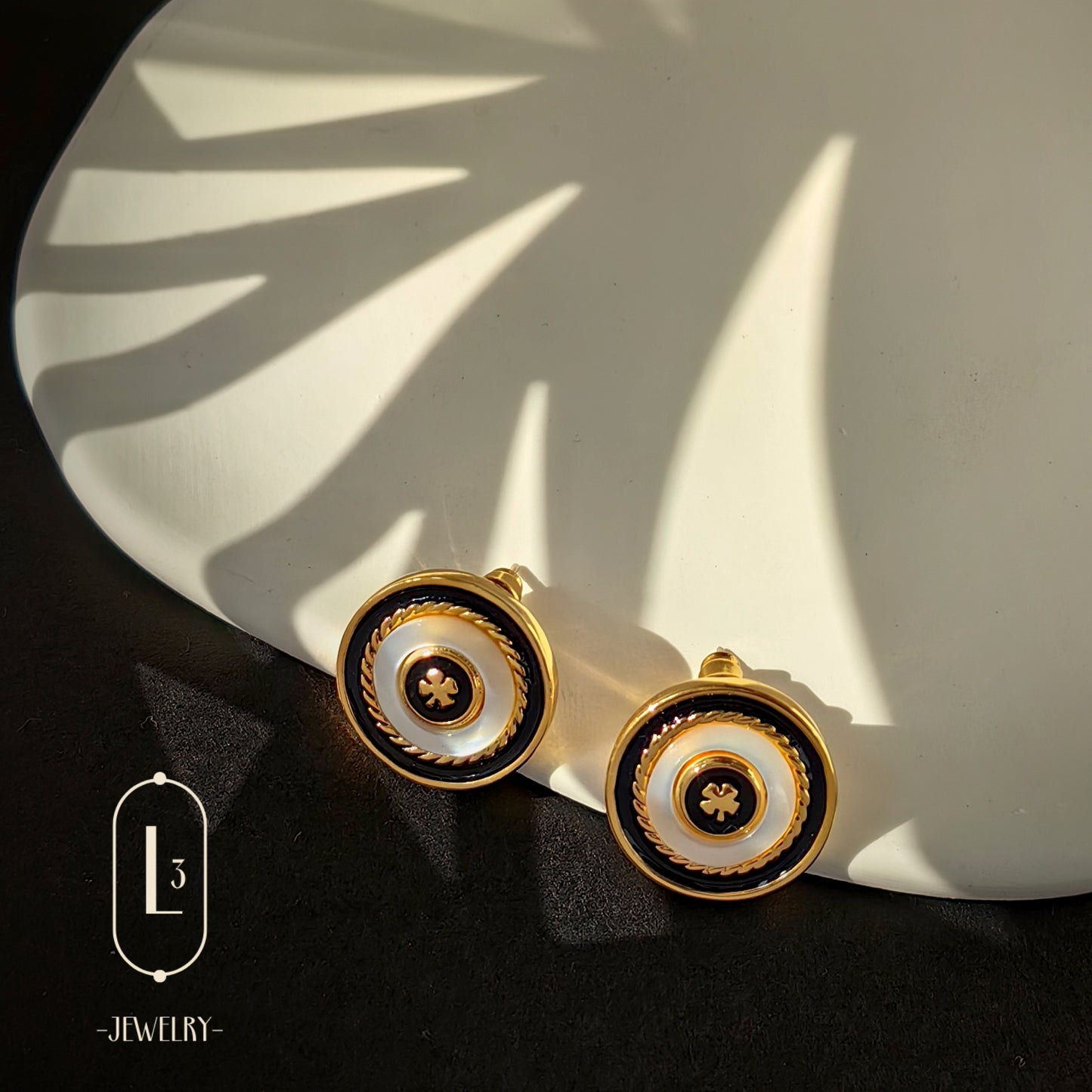 Nature | Vintage Luxe Enamel Earrings