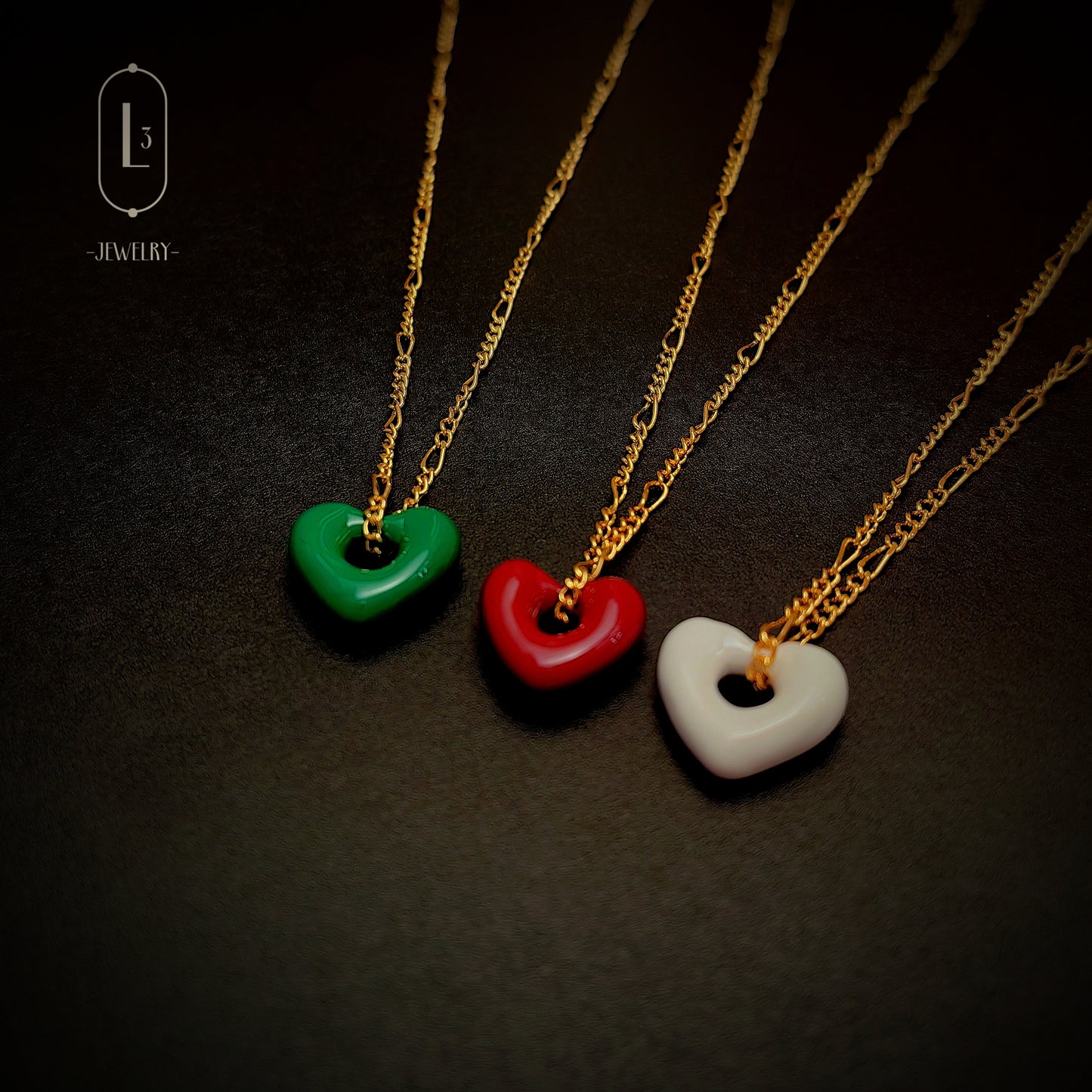 Love l Heart Hoop Necklaces