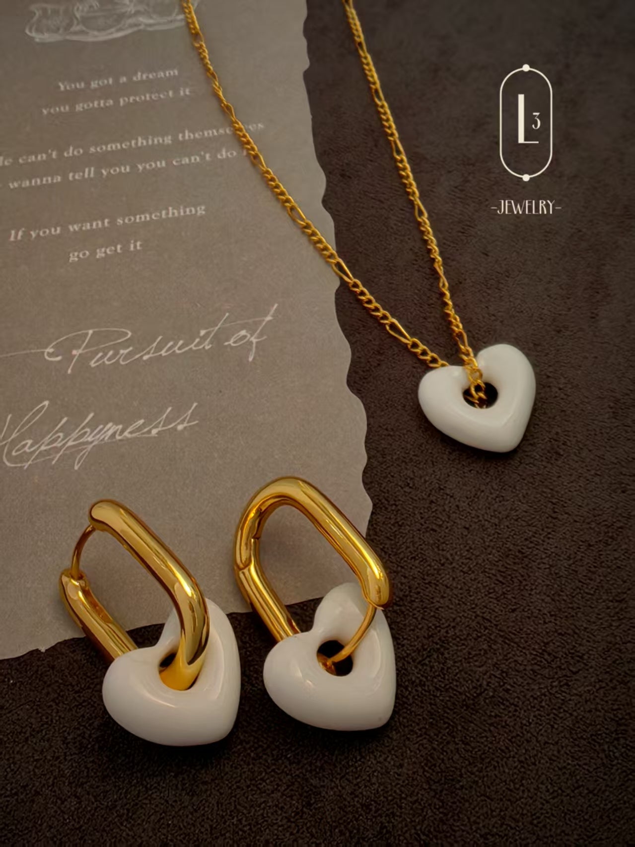 Love l Heart Hoop Necklaces
