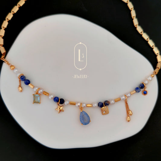 Nature | Vintage Pearl & Zircon Necklace