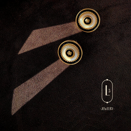Nature | Vintage Luxe Enamel Earrings