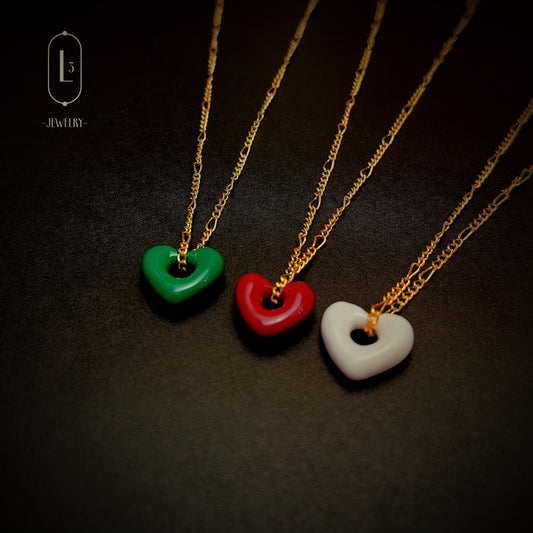 Love l Heart Hoop Necklaces